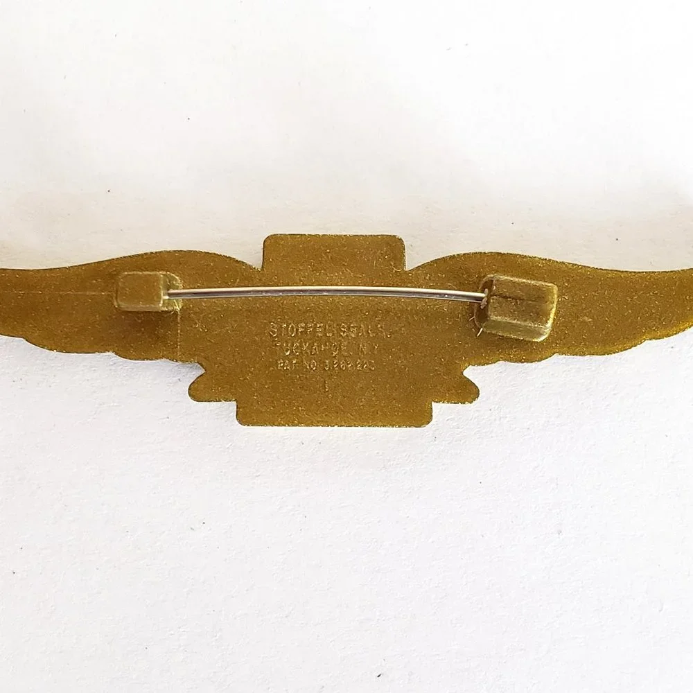 Vintage Western Airlines Junior Pilot Plastic Wings Pin - Measure 2 5/8